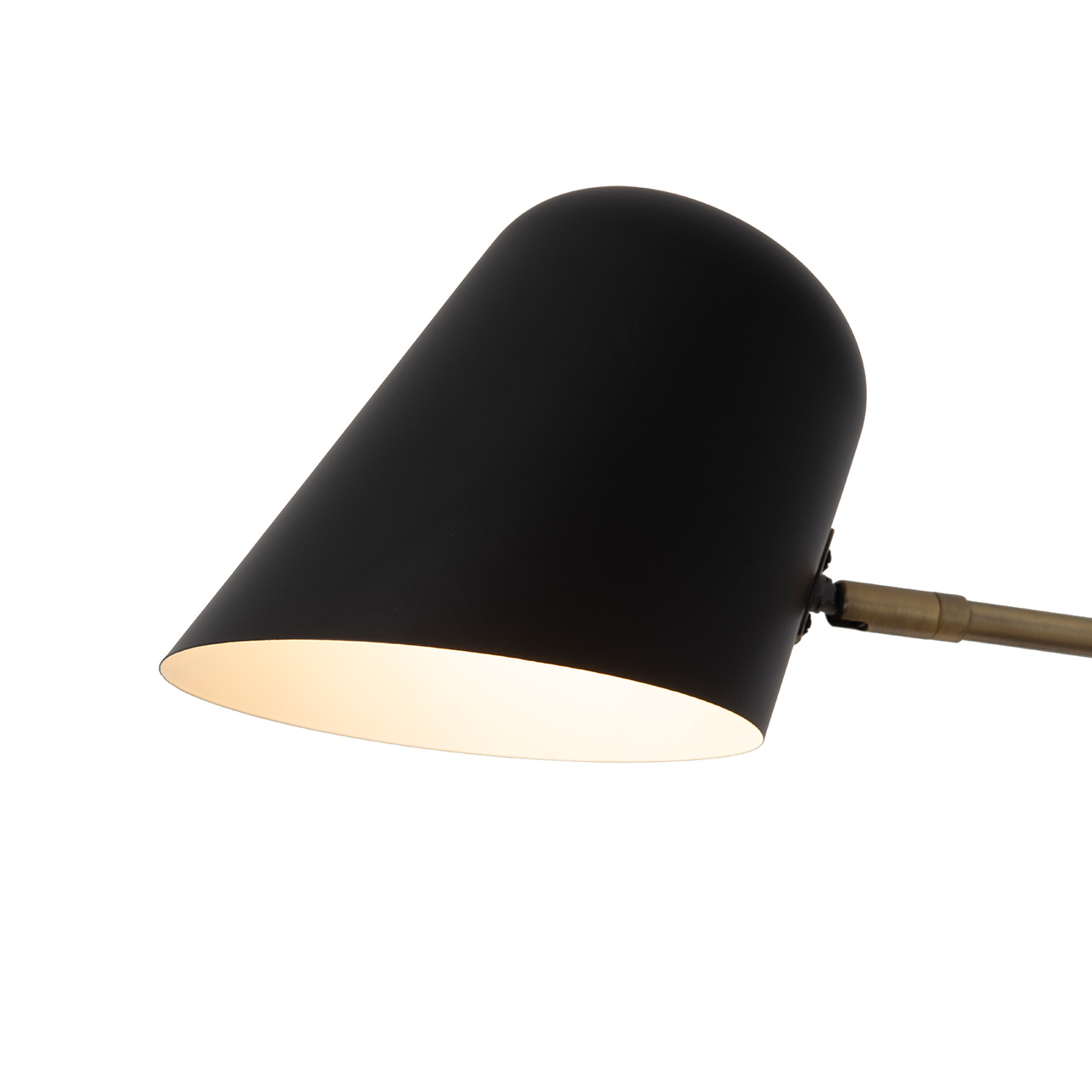 Culver 3 Light Arc Floor Lamp – 86″, Matte Black & Weathered Brass, Dimmer Switch - Image 6