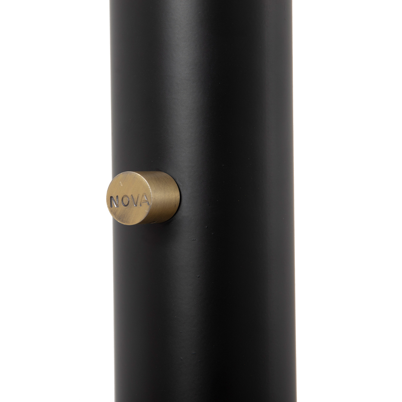 Culver 3 Light Arc Floor Lamp – 86″, Matte Black & Weathered Brass, Dimmer Switch - Image 2