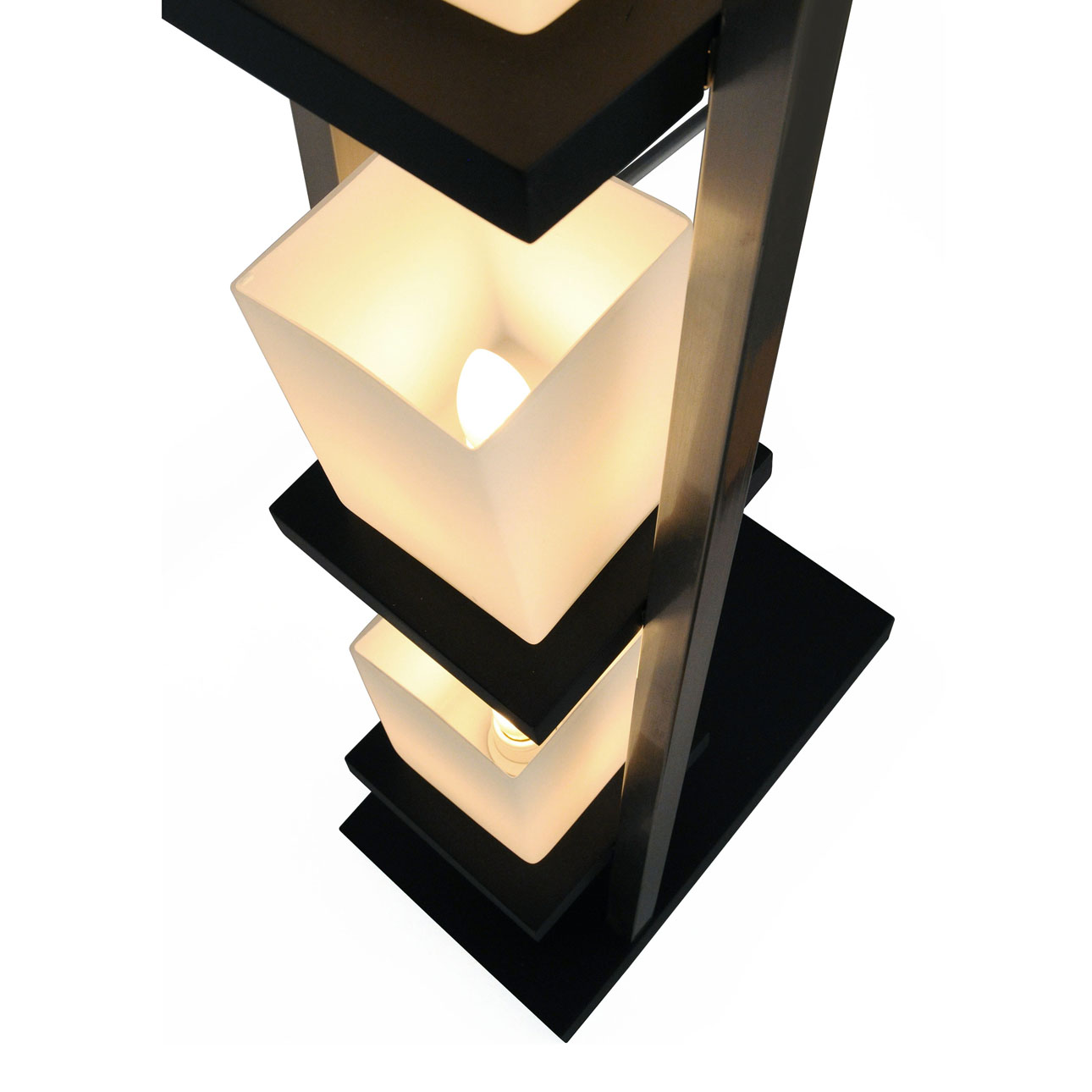 Escalier Floor Lamp – 61″, Espresso & Brushed Nickel, On/Off Switch - Image 6