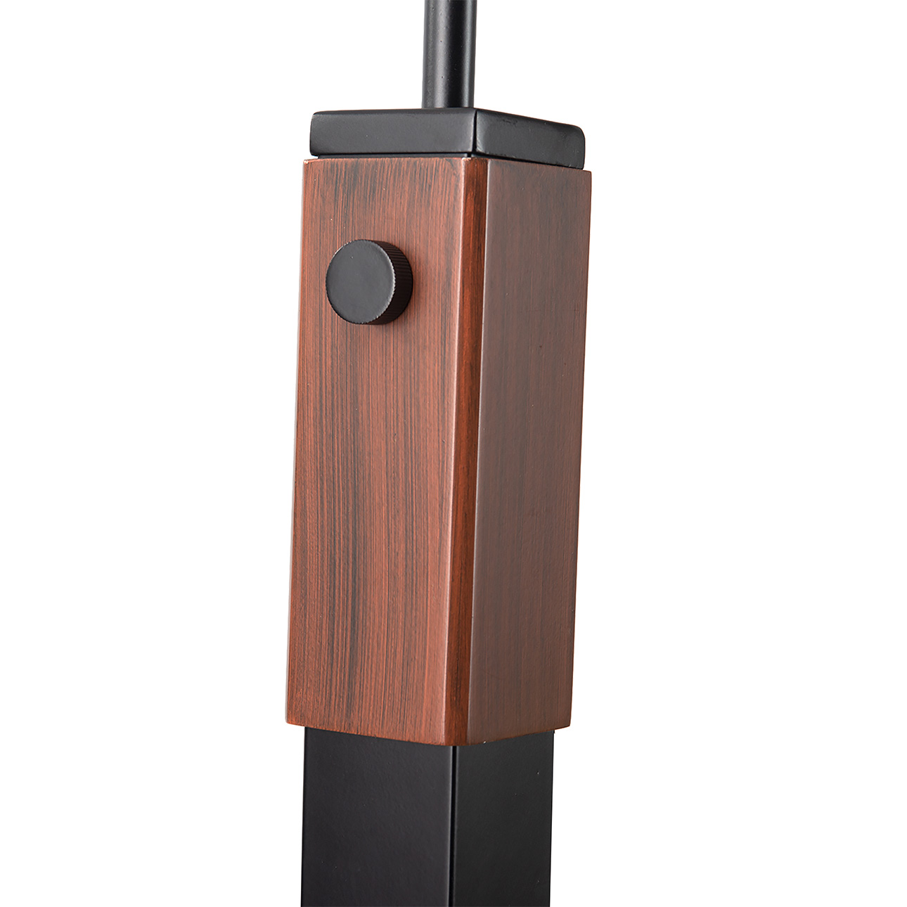 Layers Natural Mica 3 Light Arc Floor Lamp – 86″, Charcoal Gray & Gunmetal, Dimmer Switch - Image 6