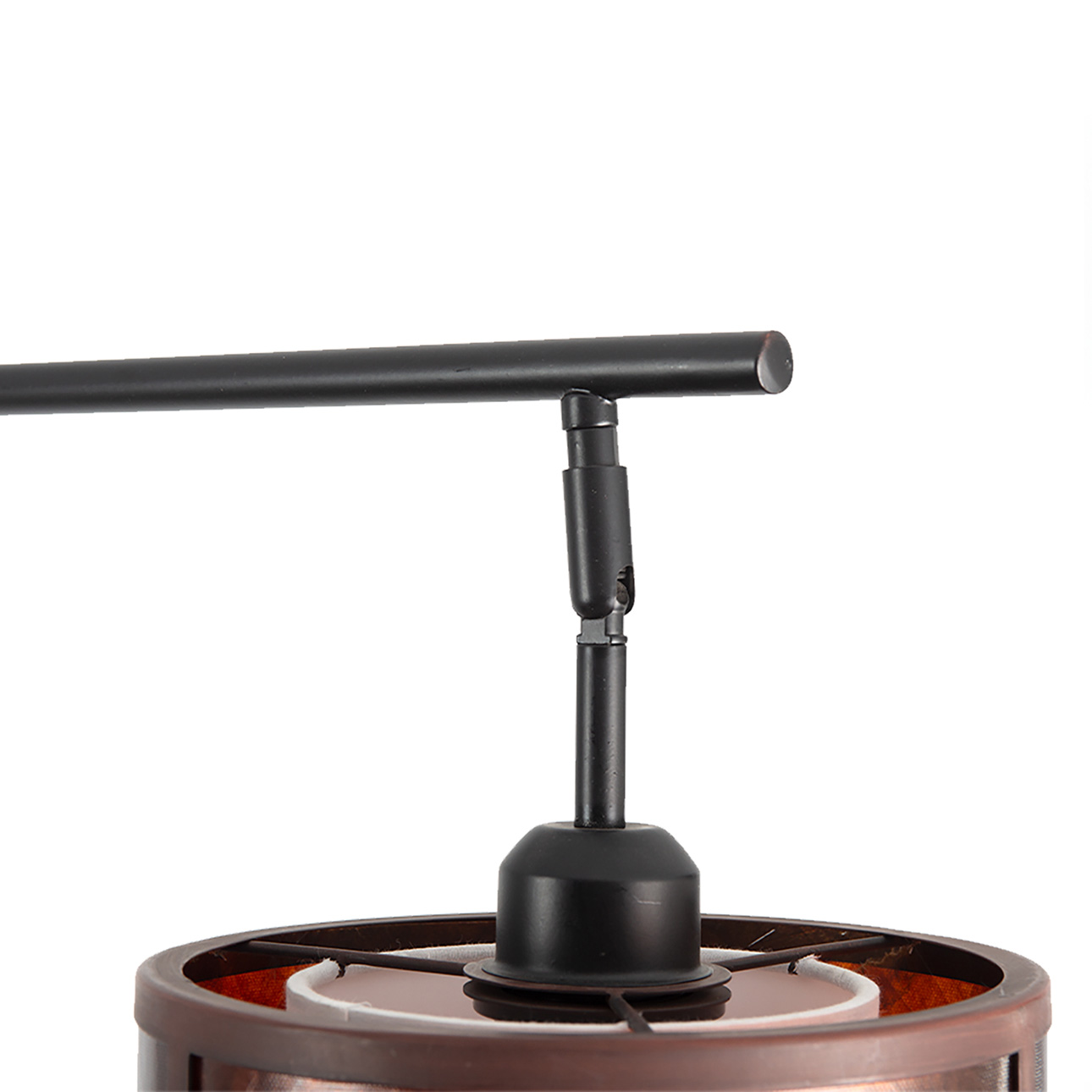 Layers Natural Mica 3 Light Arc Floor Lamp – 86″, Charcoal Gray & Gunmetal, Dimmer Switch - Image 5