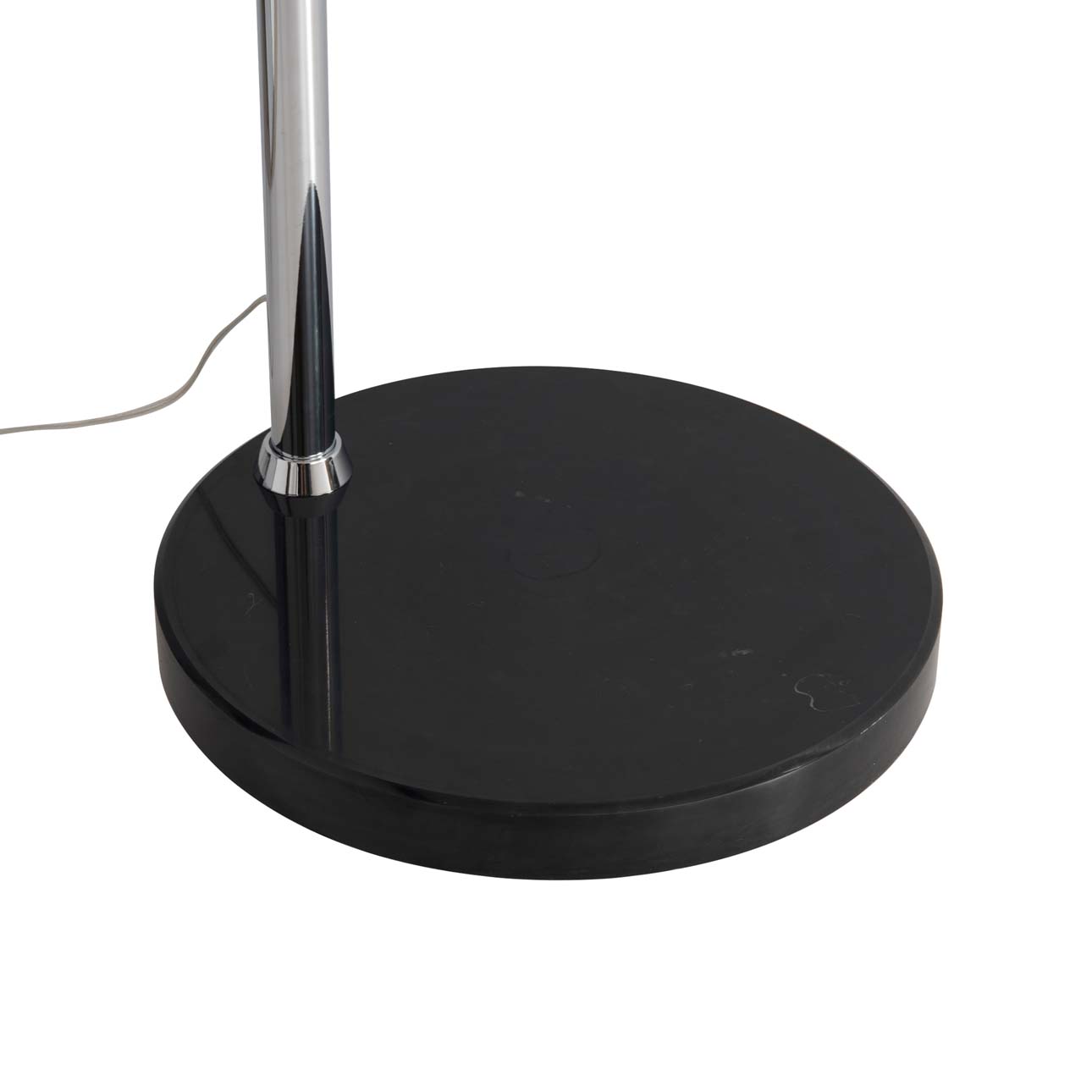 Marilyn 1 Light Arc Floor Lamp – 94″, Chrome, Mylar & Crystal shade, Rotary Switch, Marble base - Image 9