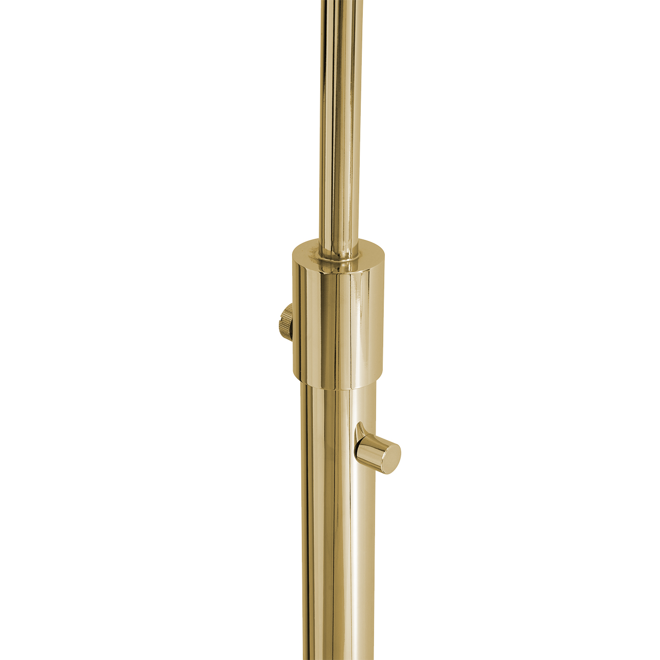 Marilyn 1 Light Arc Floor Lamp – 94″, Weathered Brass, Mylar & Crystal Shades, Rotary Switch, Marble base - Image 7