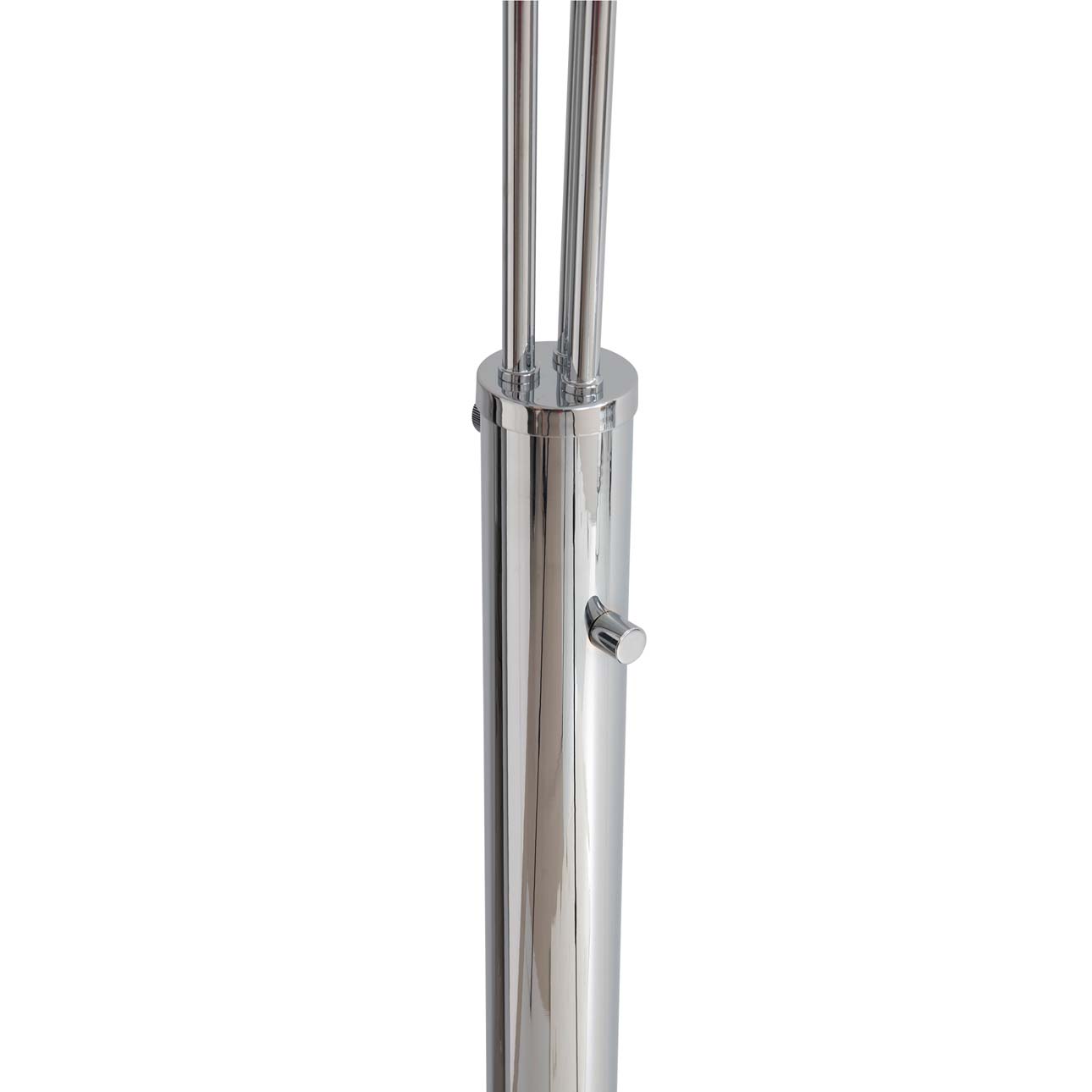 Marilyn 3 Light Arc Floor Lamp – 90″, Polished Chrome & Mylar/Crystal Shades, Rotary Switch, Marble base - Image 8