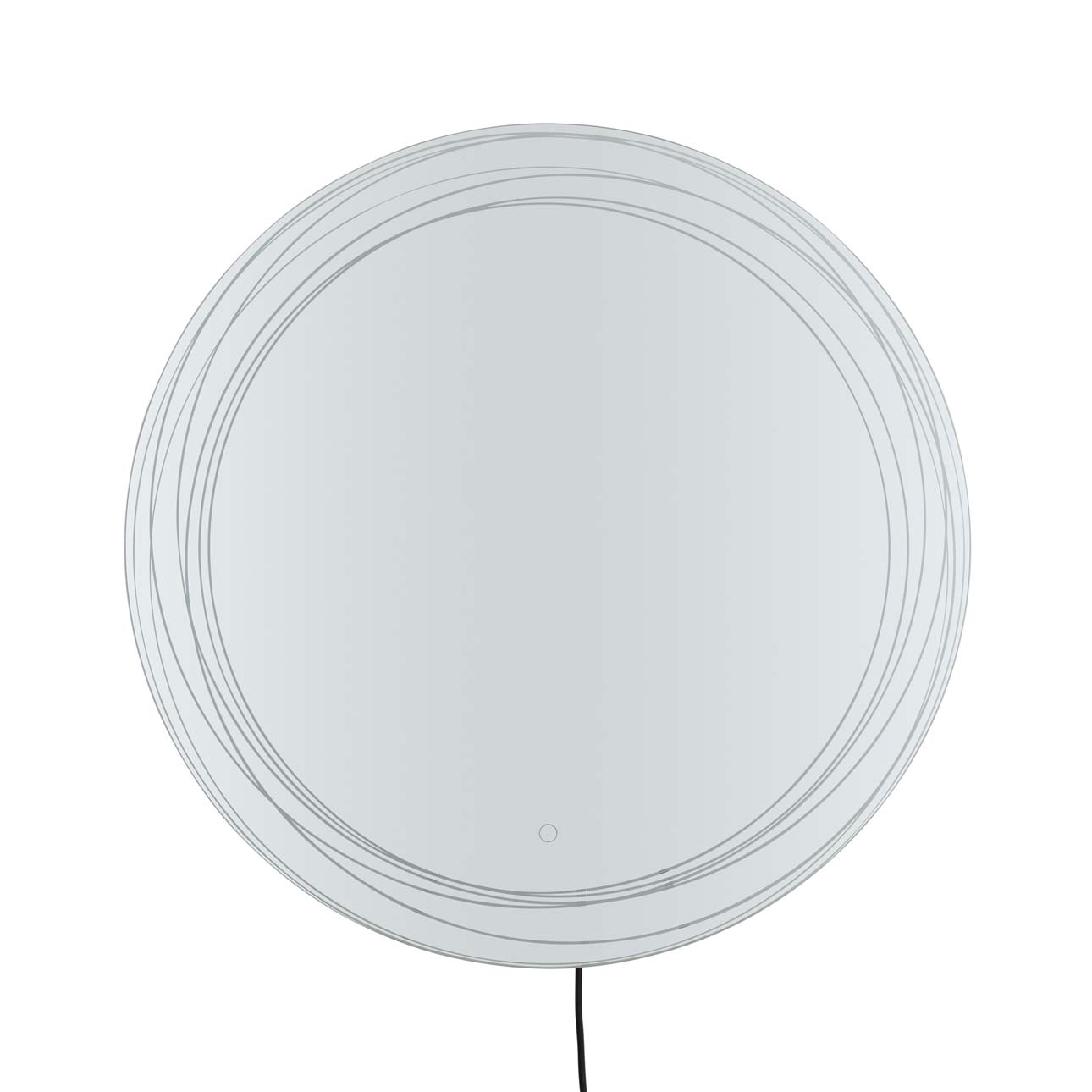 Mojave 36″ Round Backlit LED Wall Mirror – Chrome - Image 7