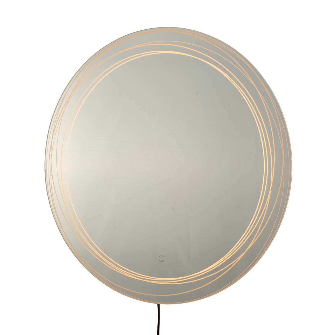 Mojave 36″ Round Backlit LED Wall Mirror – Chrome - Image 3