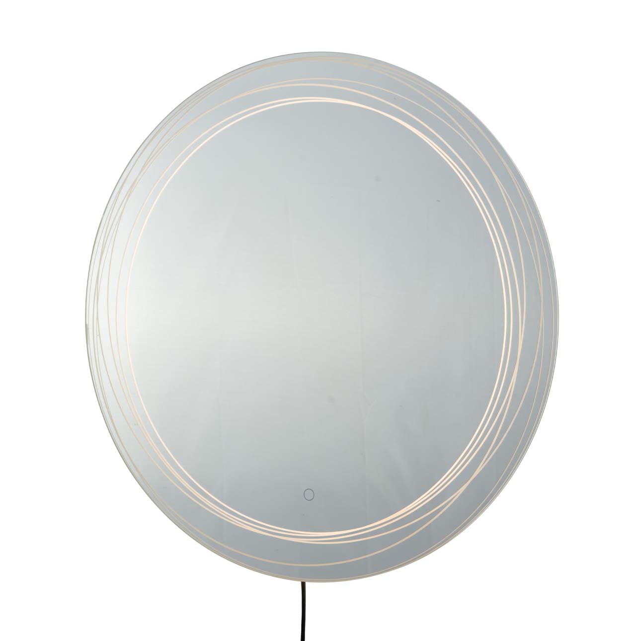 Mojave 36″ Round Backlit LED Wall Mirror – Chrome - Image 6