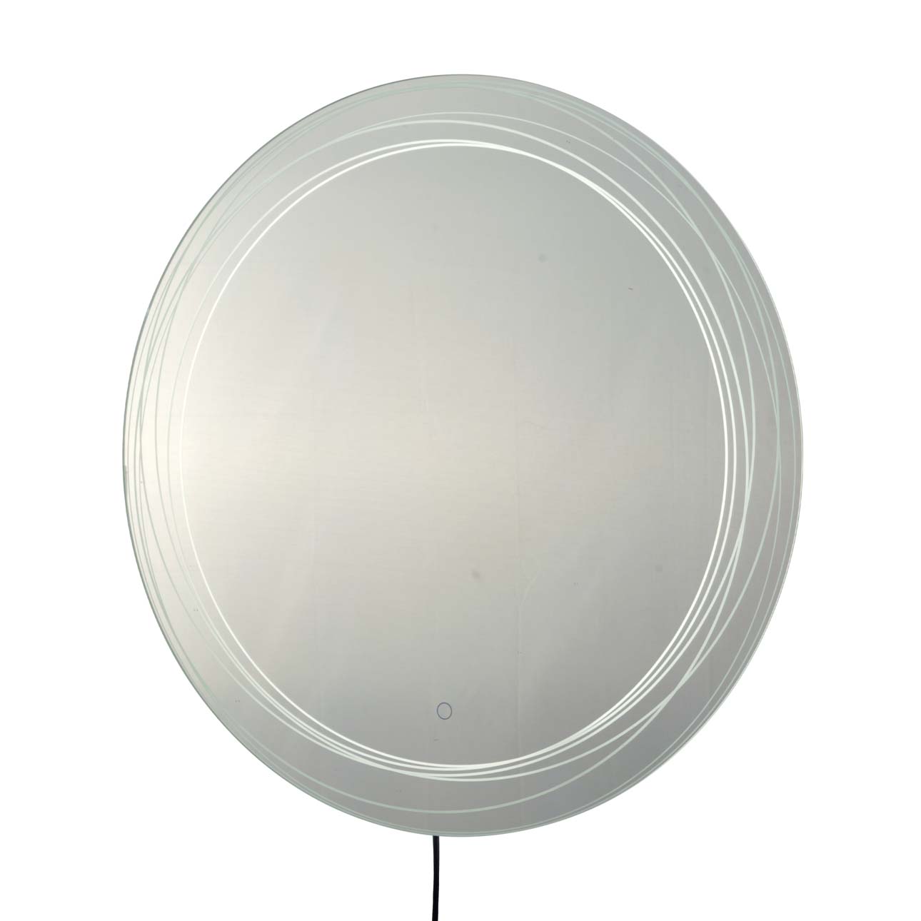 Mojave 36″ Round Backlit LED Wall Mirror – Chrome - Image 4