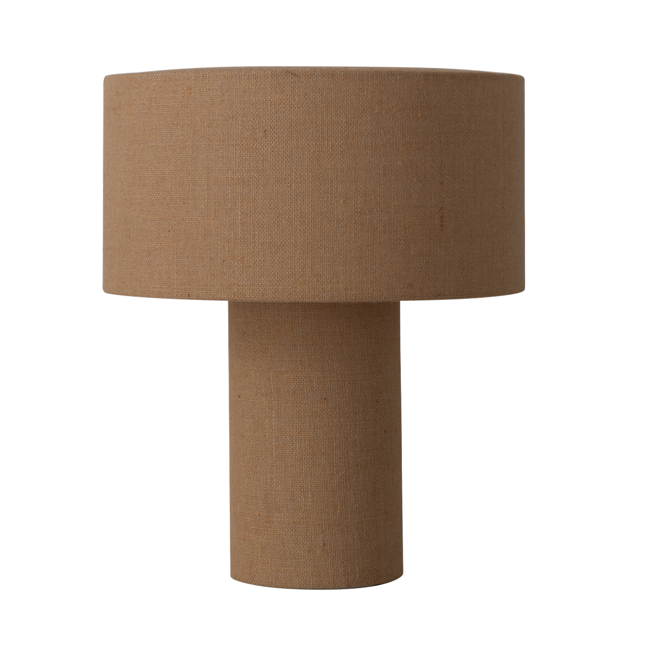 Moonlight Table Lamp – Woven Burlap Shade, Dimmer Switch - Image 6