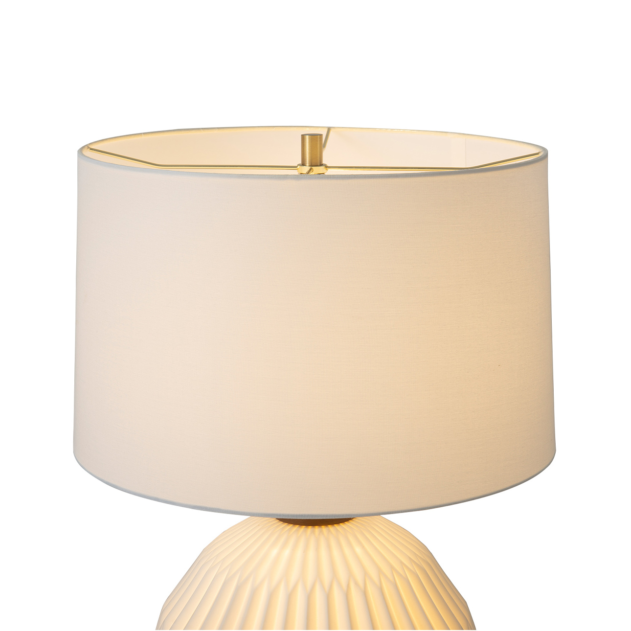 Moraga Table Lamp – 24″, Bone Porcelain and Walnut, 4-Way Rotary Switch - Image 6