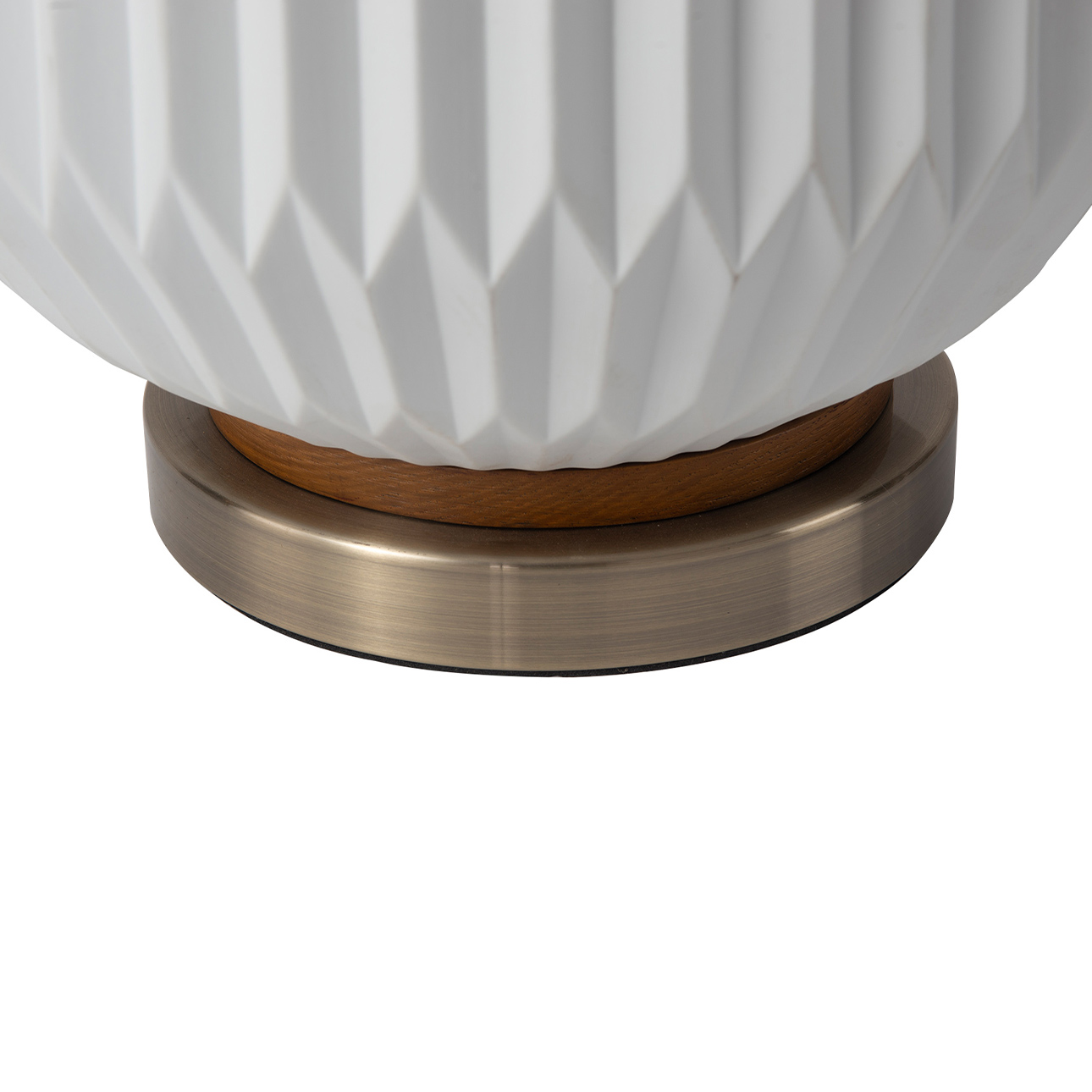 Moraga Table Lamp – 24″, Bone Porcelain and Walnut, 4-Way Rotary Switch - Image 10