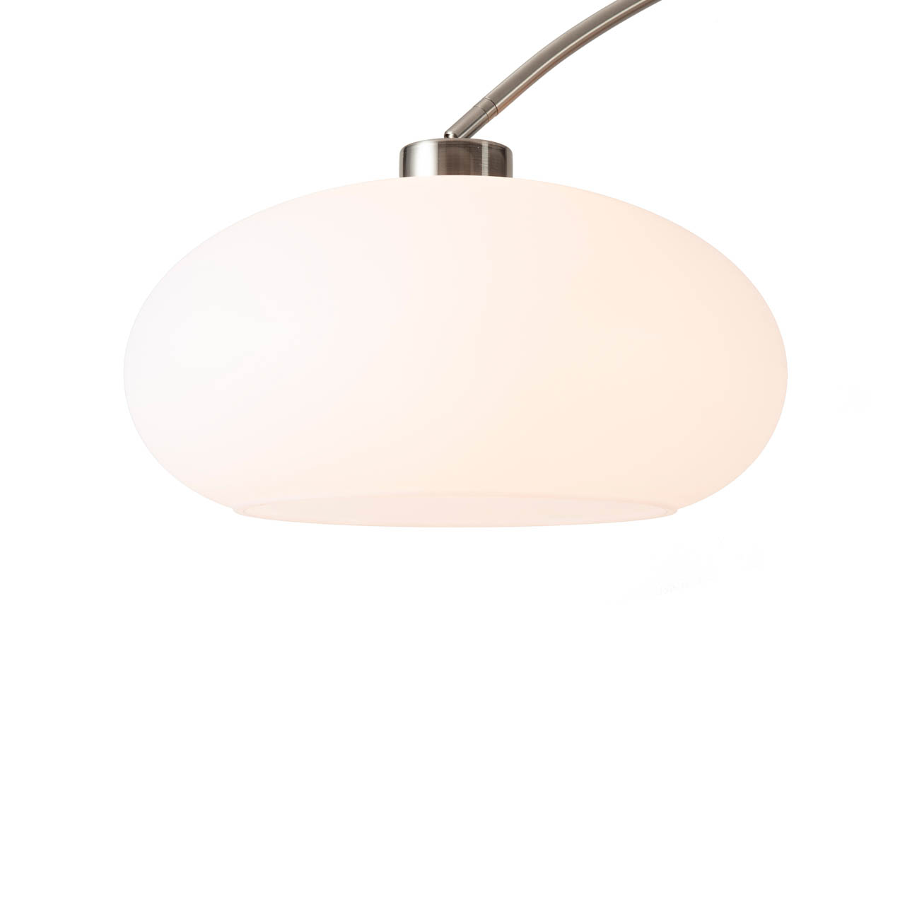 Morelli Arc Floor Lamp – 84″, Satin Nickel & Black, Dimmer Switch, V-base - Image 5