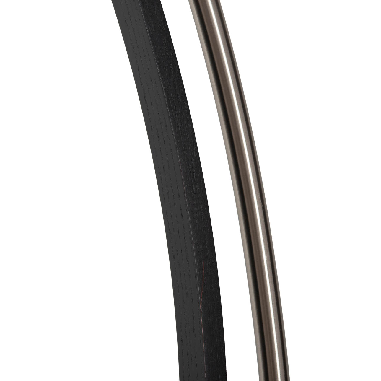 Morelli Arc Floor Lamp – 84″, Satin Nickel & Black, Dimmer Switch, V-base - Image 7