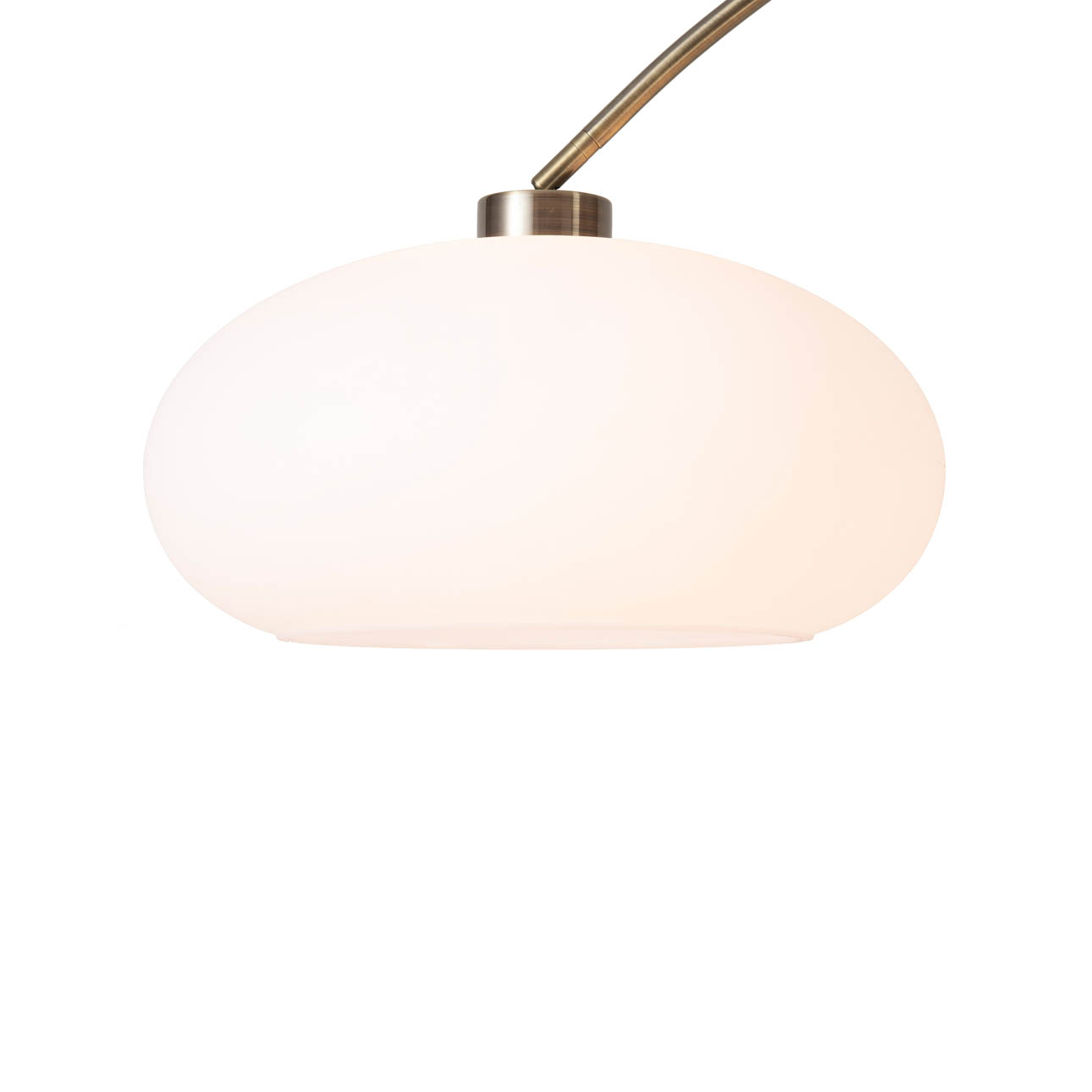 Morelli Arc Floor Lamp – 84″, Weathered Brass & Walnut, Dimmer Switch, V-base - Image 5