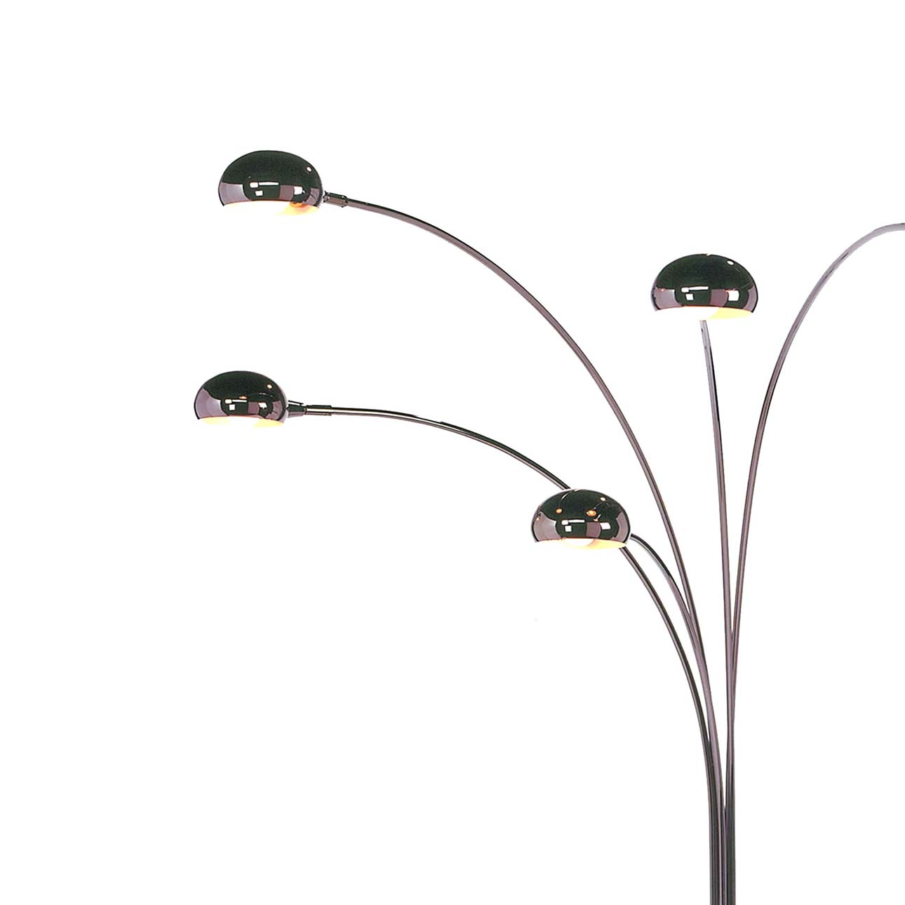 Mushroom 5 Light Arc Floor Lamp – Black Nickel, Dimmer switch, Marble base - Image 7