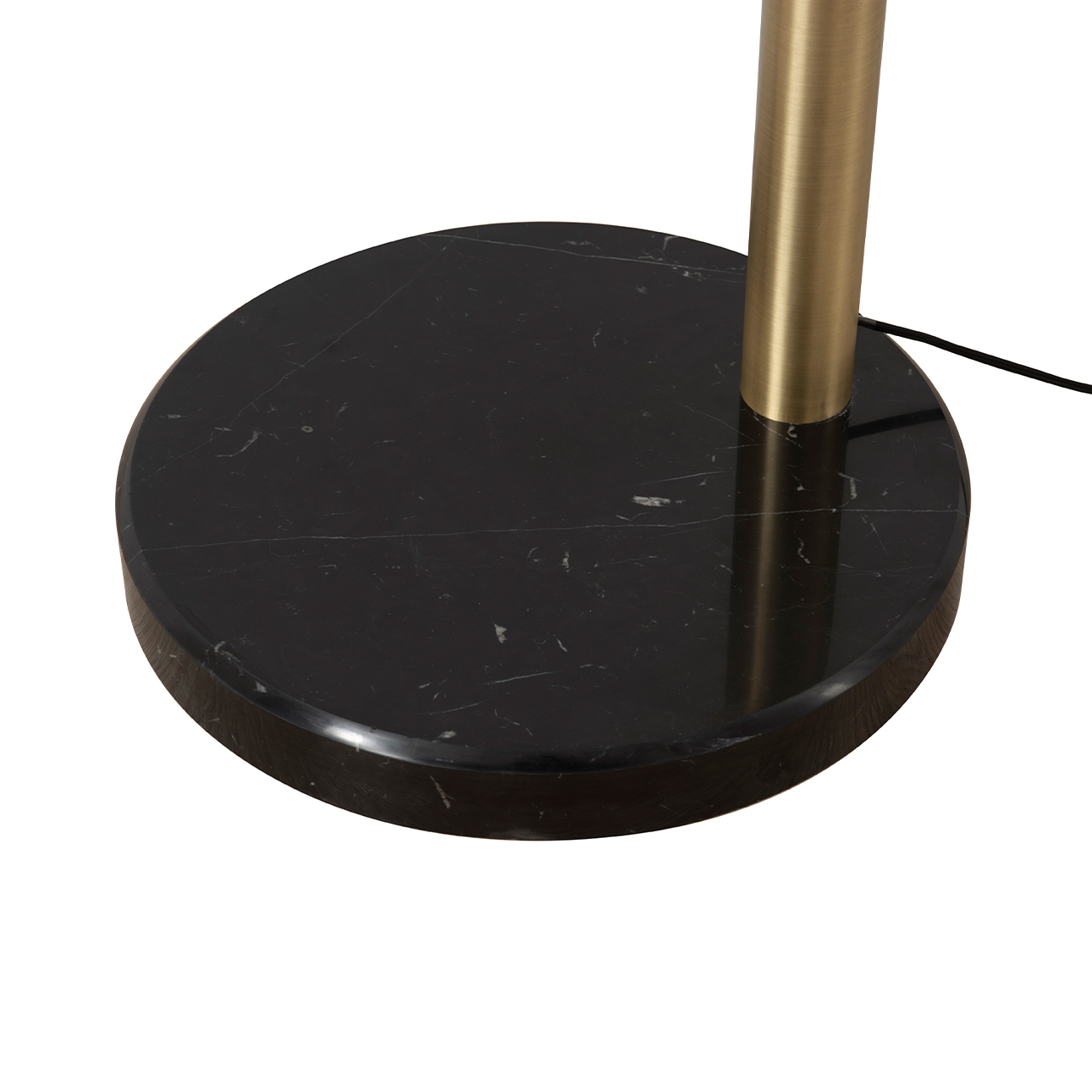 Palm Springs 1 Light Arc Floor Lamp – 83″, Weathered Brass and Blue Tonal Shades, Dimmer Switch, Marble base - Image 10