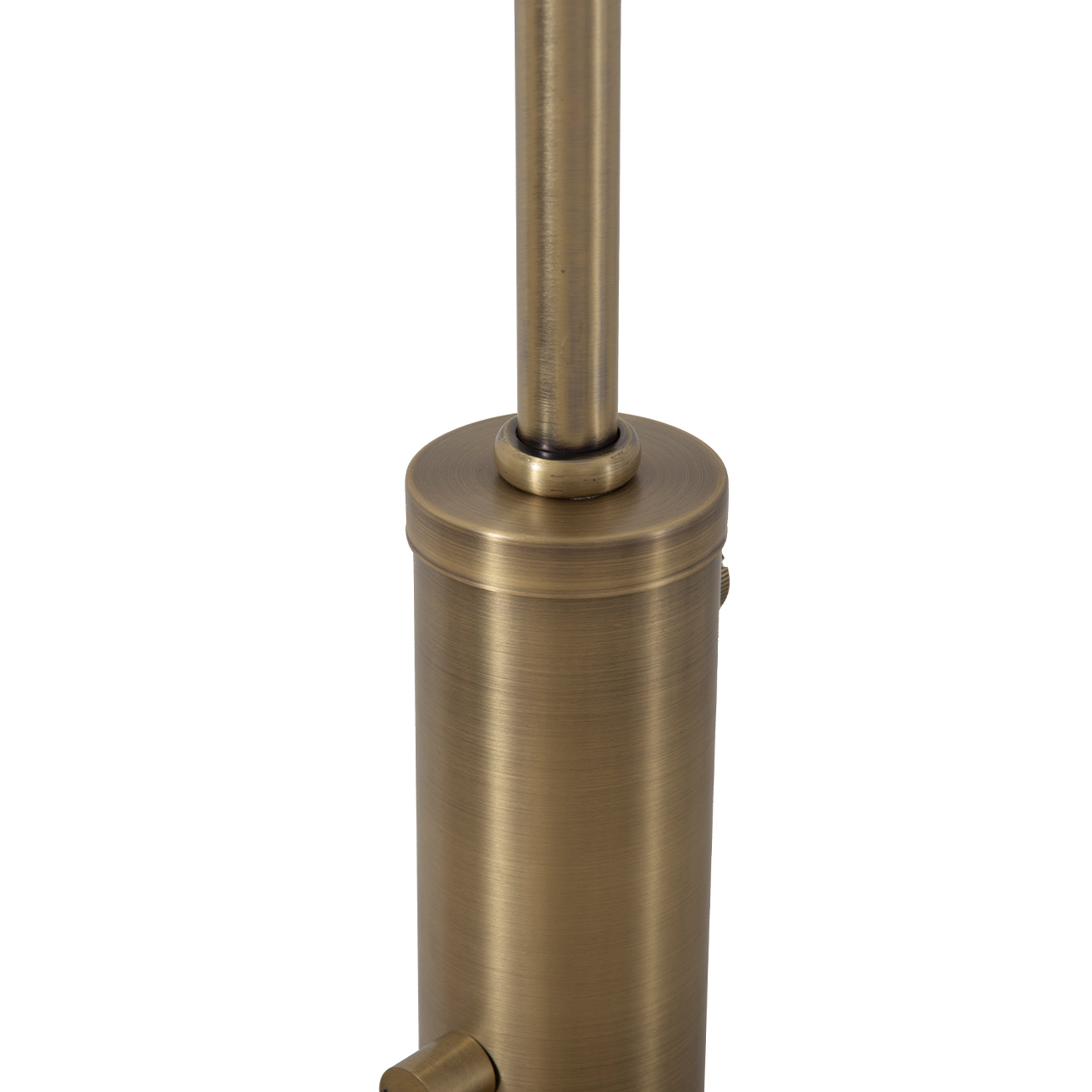 Palm Springs 1 Light Arc Floor Lamp – 83″, Weathered Brass and Blue Tonal Shades, Dimmer Switch, Marble base - Image 9
